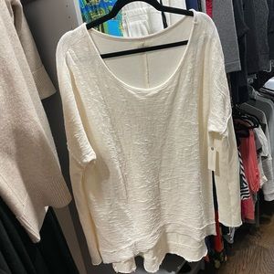 NWT Anthropologie Cream Oversized Sweater